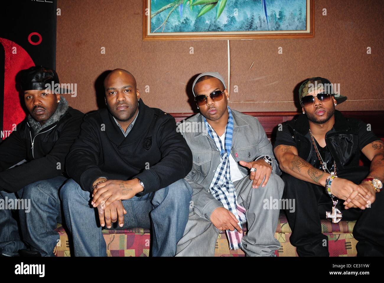 Jagged Edge  Jagged Edge new single release party for 'Baby' at Cafe Iguana Pembroke Pines, Florida - 14.02.11 Stock Photo