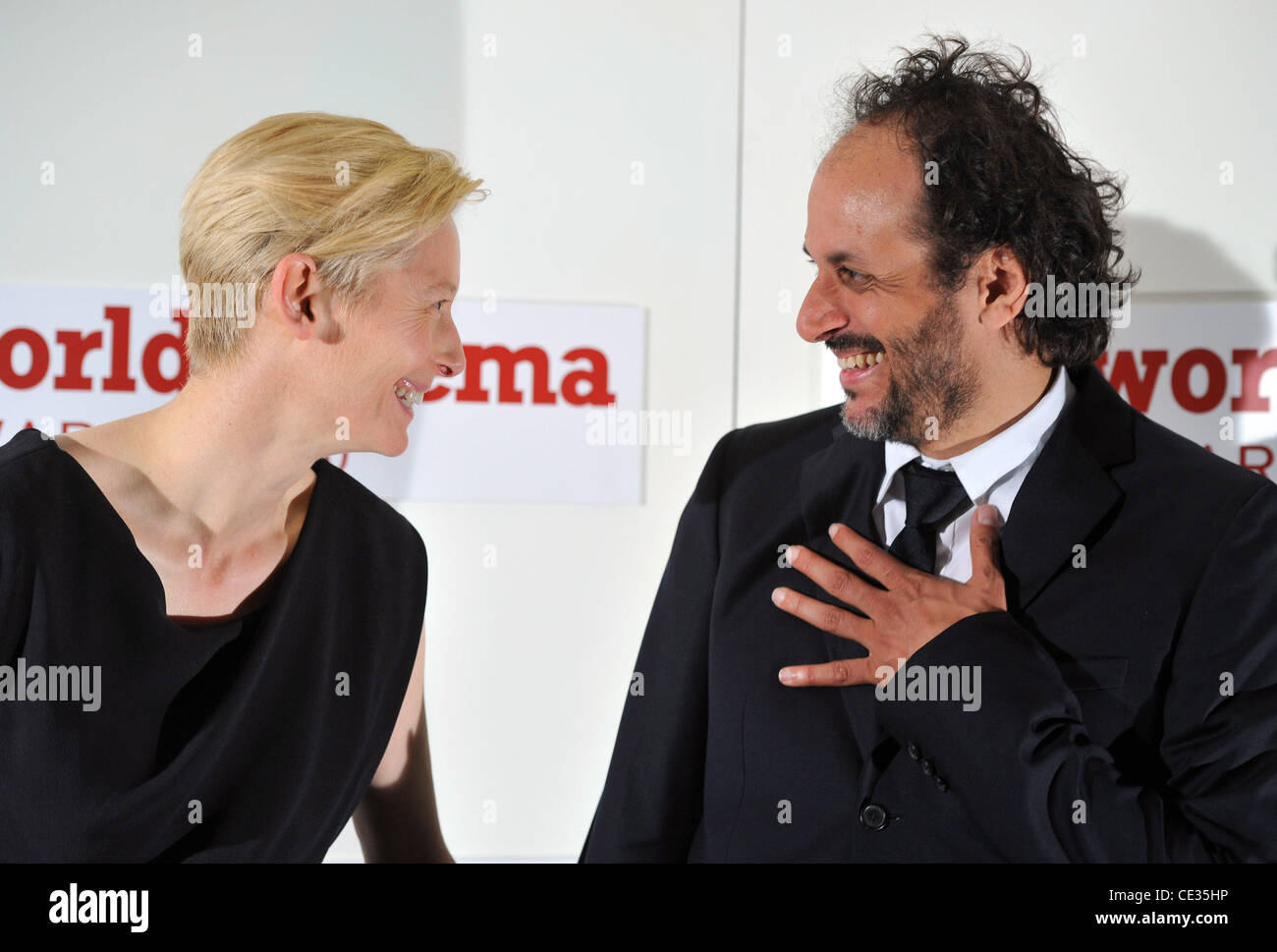 Tilda Swinton and Luca Guadagnino BBC Four World Cinema Award held at the BFI Southbank. London, England - 07.10.10 Stock Photo