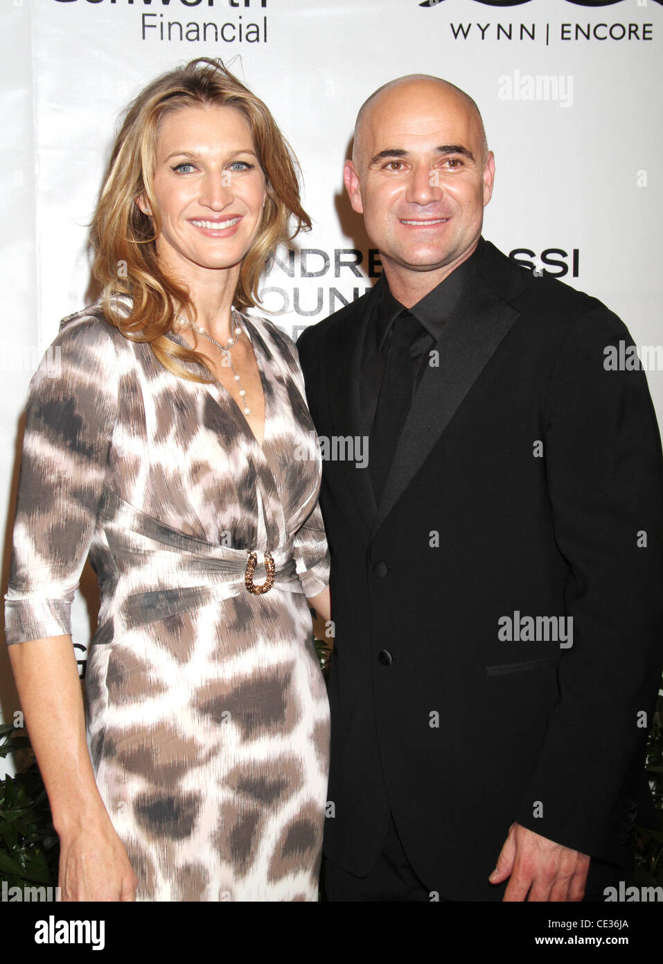 Steffi Graf, Andre Agassi 15th Annual GRAND SLAM FOR CHILDREN hosted by  Andre Agassi held at Wynn Hotel and Casino. Las Vegas, Nevada - 09.10.10  Stock Photo - Alamy