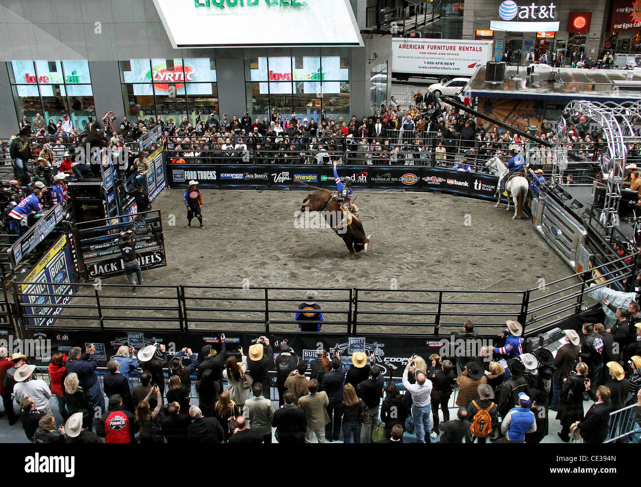 Professional Bull Riders' Top 10 Bull Riders compete in PBR's Built