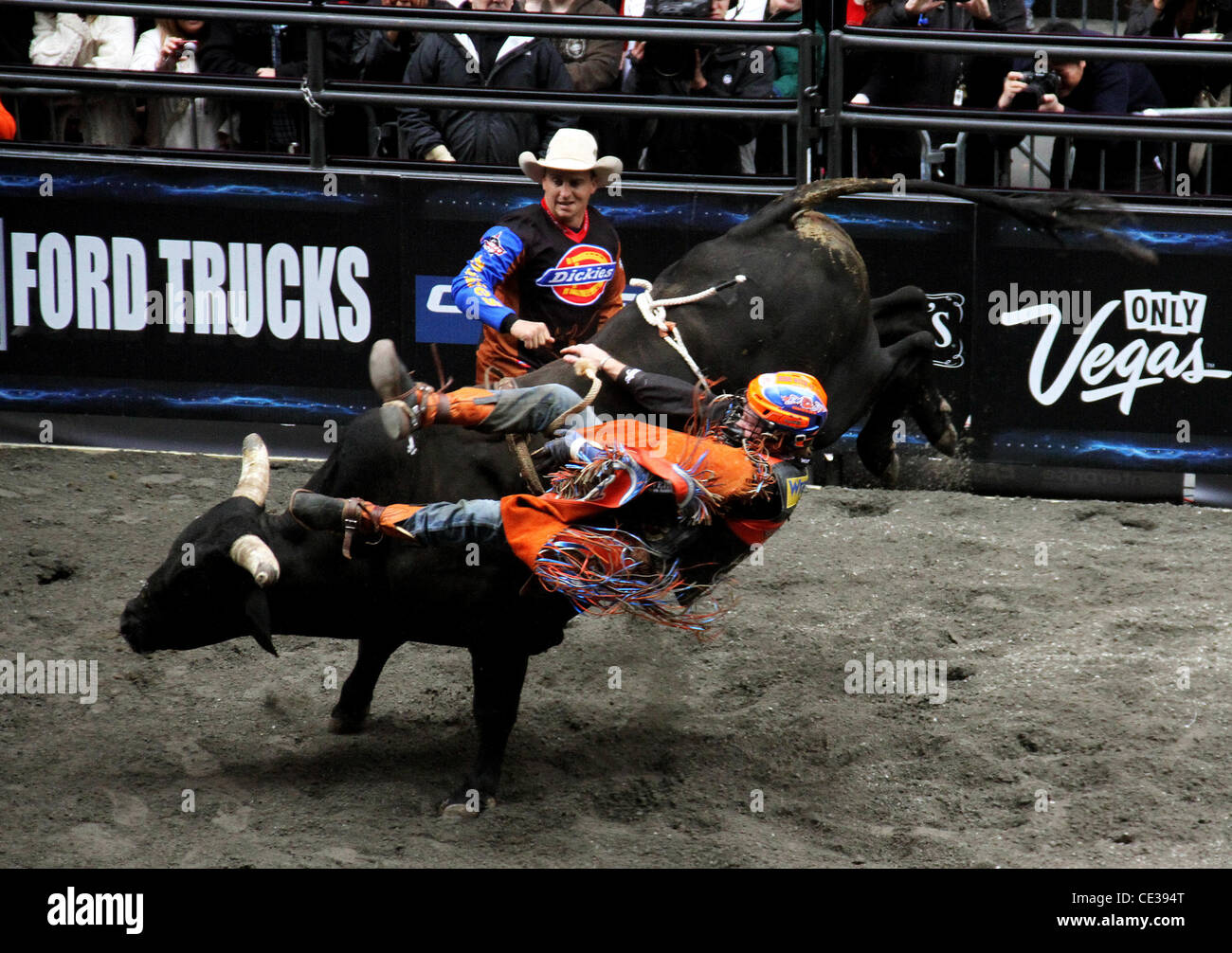 Professional Bull Riders' Top 10 Bull Riders compete in PBR's Built
