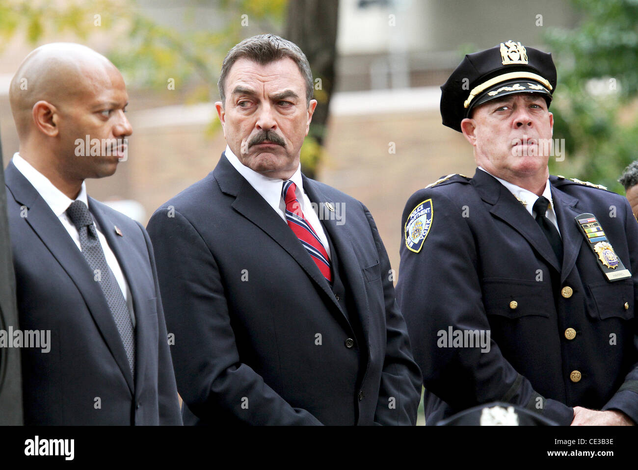 Tom Selleck Actors Filming On The Set Of The Television Show 'Blue ...