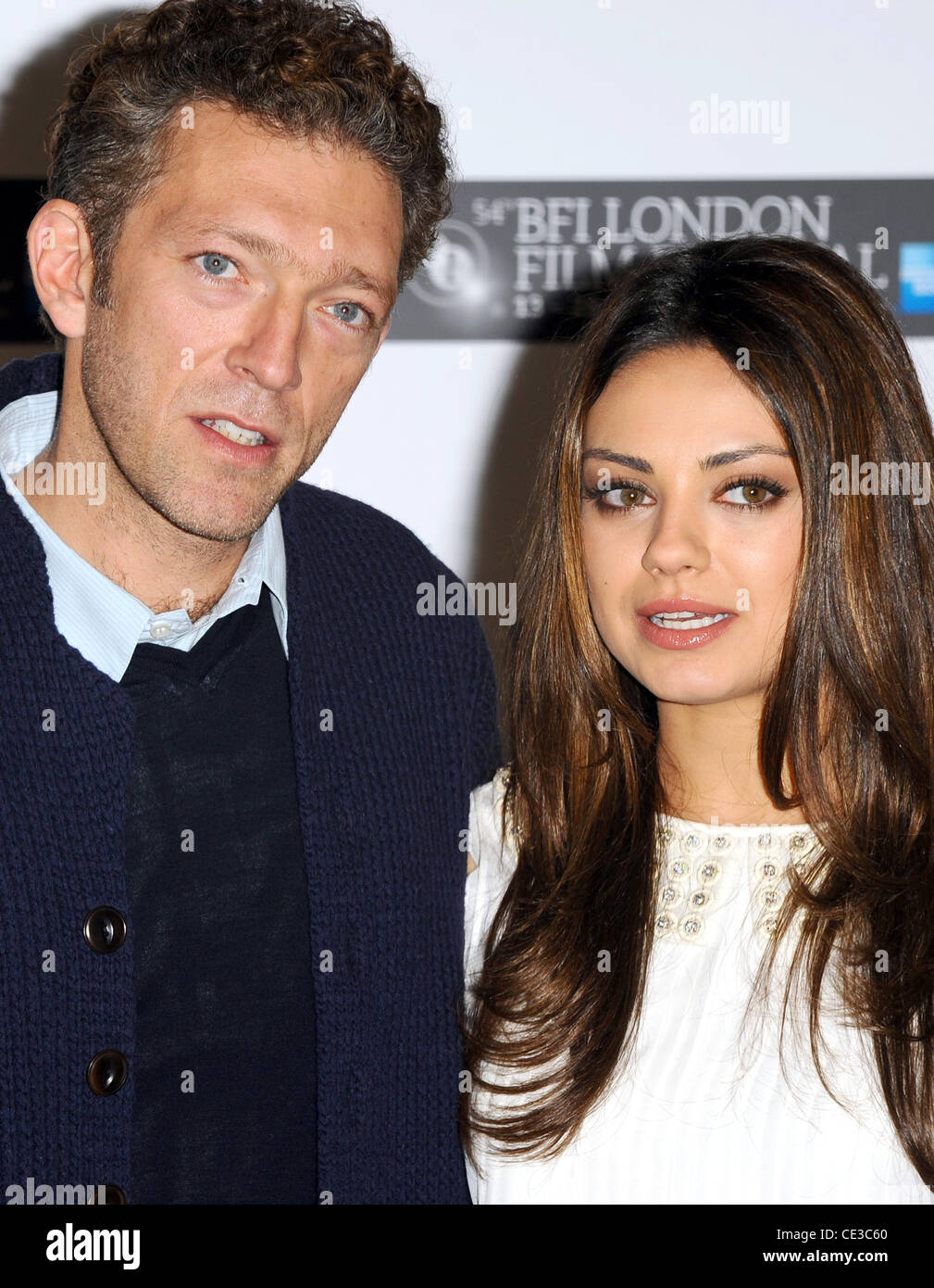 Vincent Cassel and Mila Kunis The 54th Times BFI London Film Festival -  Black Swan - Photocall held at The Berkeley Hotel London, England -  22.10.10 Stock Photo - Alamy