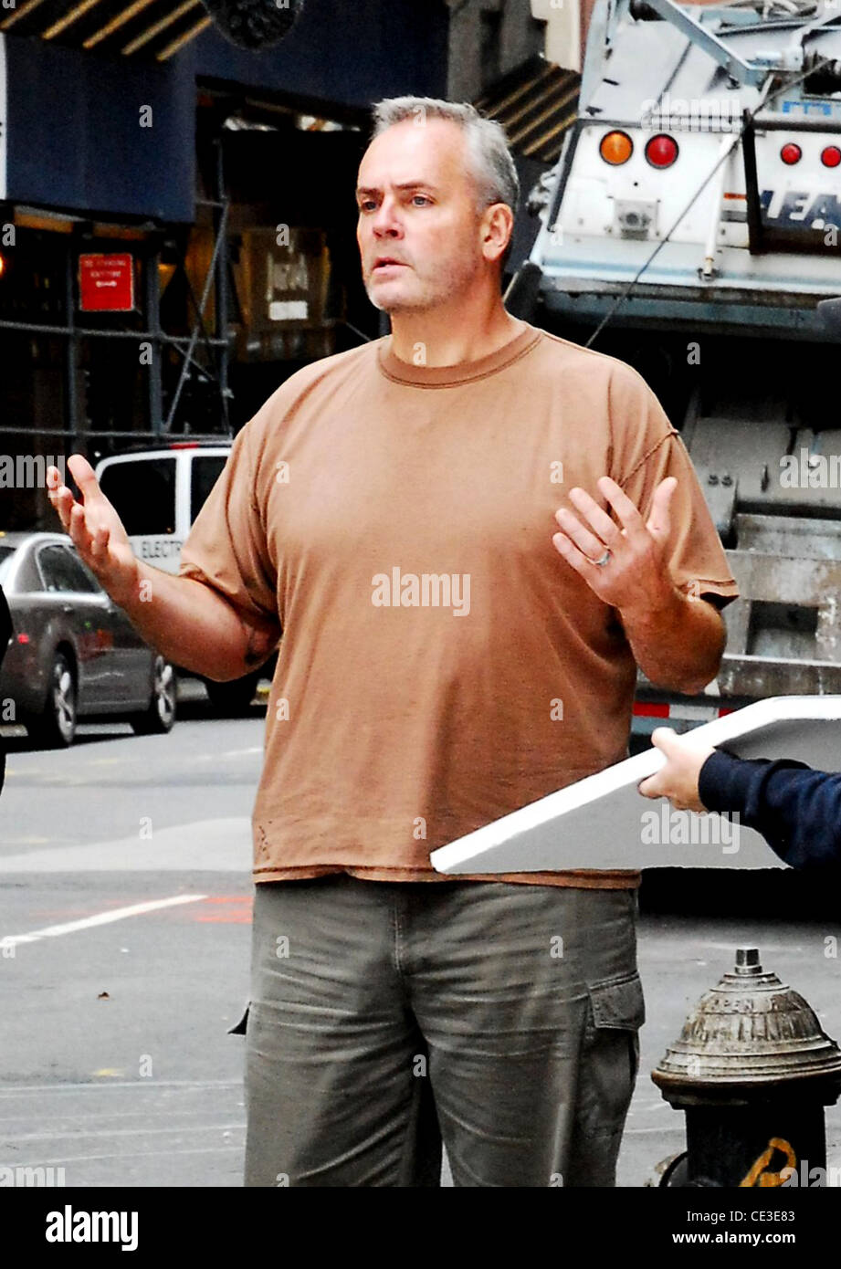 Richard Hatch first 'Survivor' series winner filming a project in