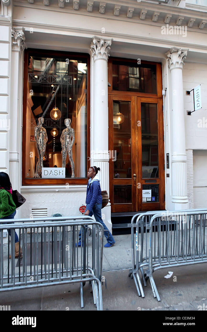 Atmosphere Location of the newlyopened Kardashianowned DASH Store in Manhattan New York City