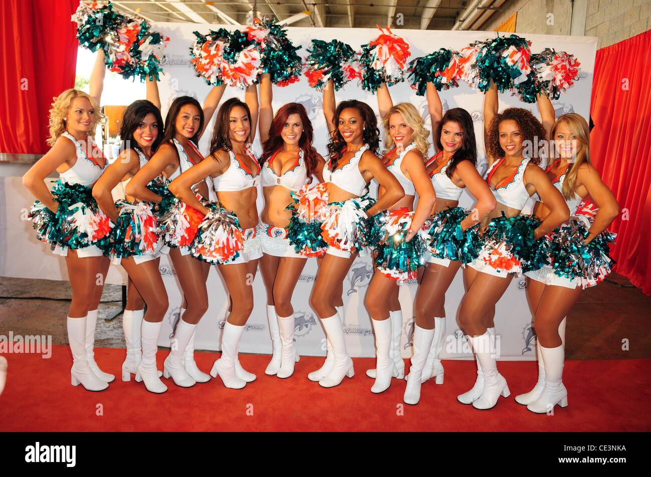 Dolphins cheerleaders hi-res stock photography and images - Alamy