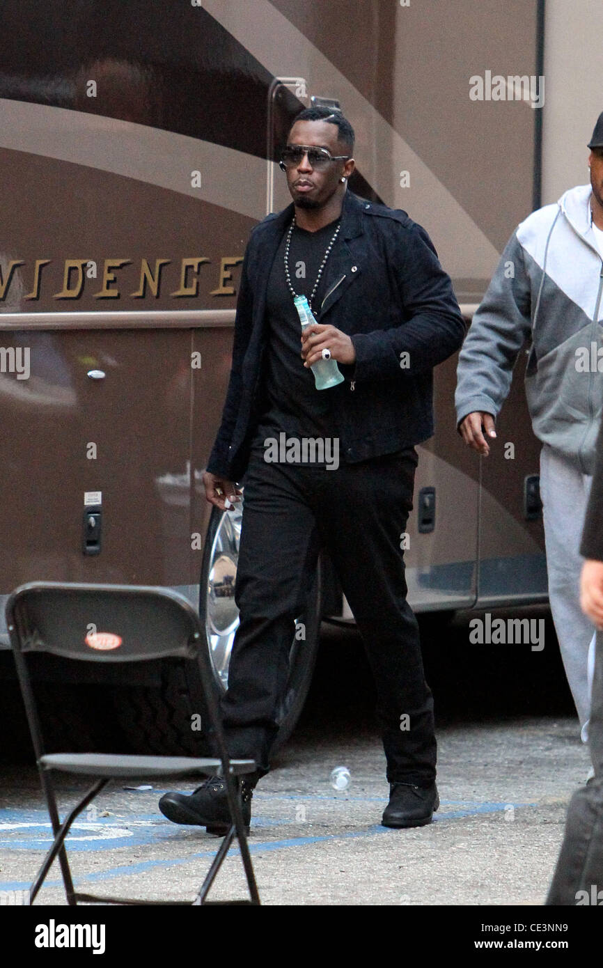 Sean Combs aka Diddy on the set of his new music video Los Angeles