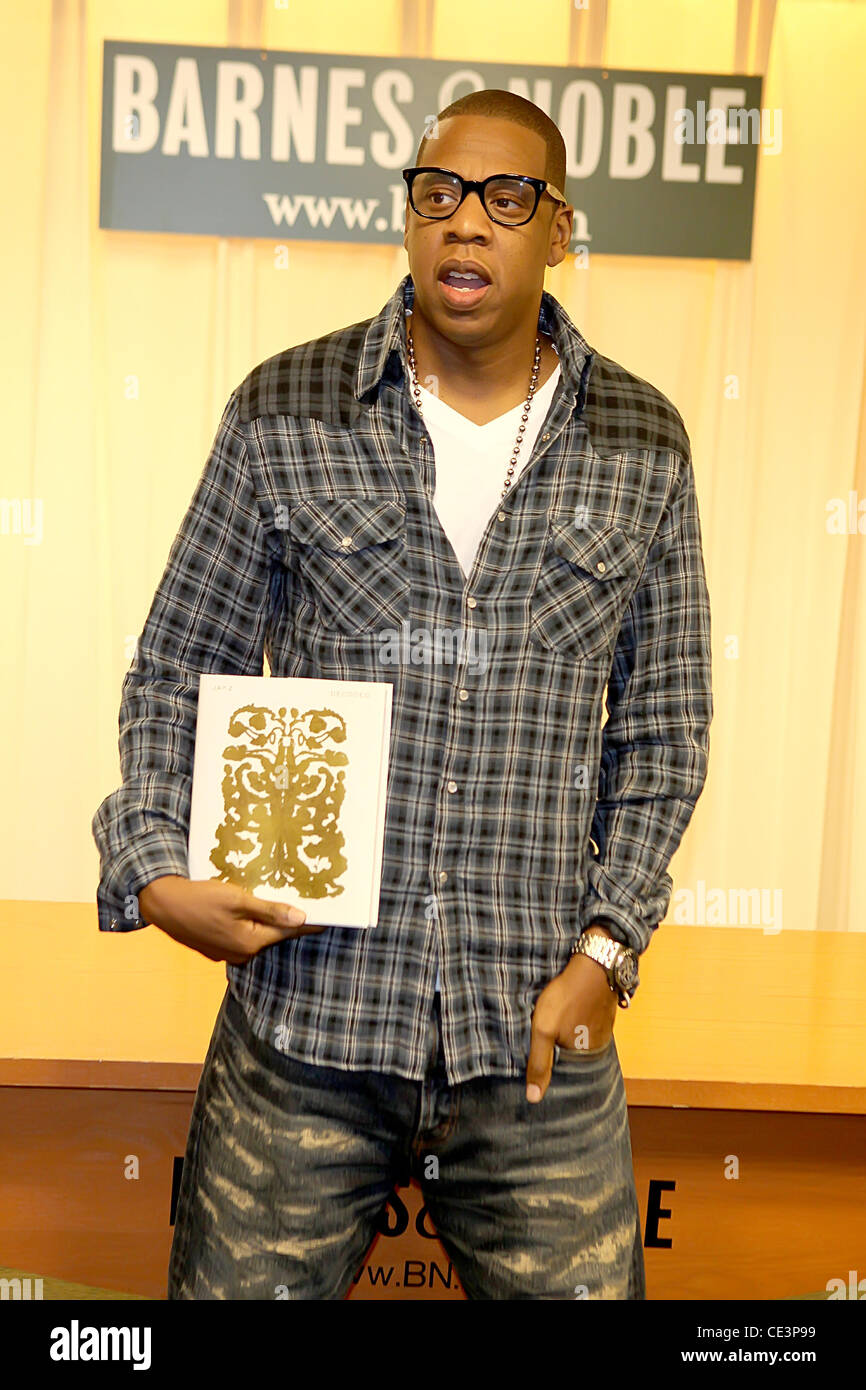 JayZ aka Shawn Carter signs copies of his new book 'Decoded' at Barnes