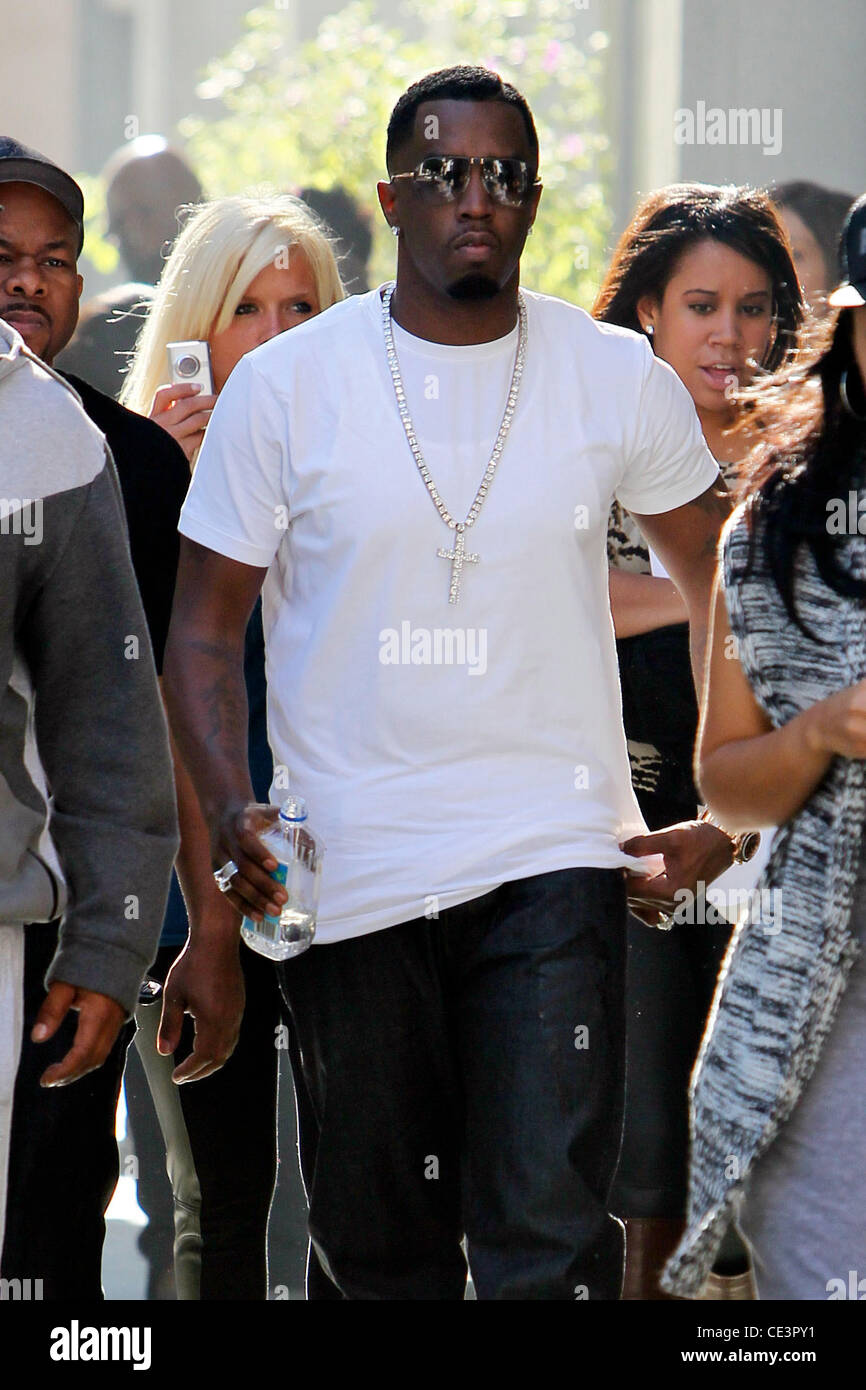 Sean Combs aka Diddy on the set of his new music video Los Angeles,  California - 16.11.10 Stock Photo - Alamy