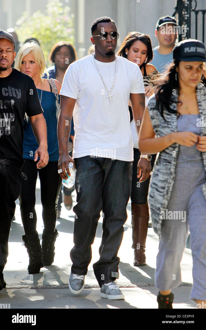 Sean Combs aka Diddy on the set of his new music video Los Angeles