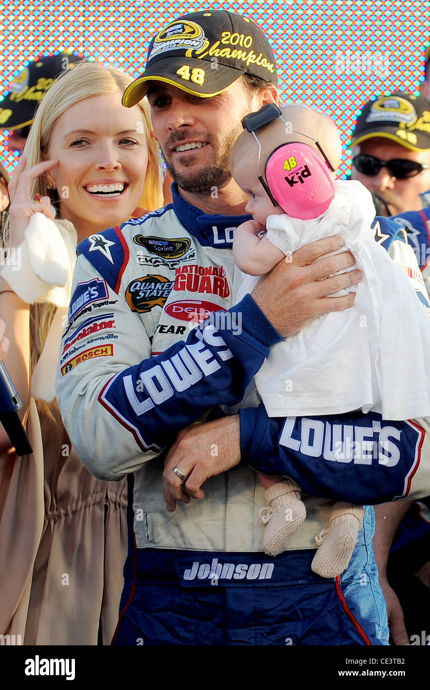 Chandra Johnson, Jimmie Johnson and Genevieve Marie Johnson Jimmie
