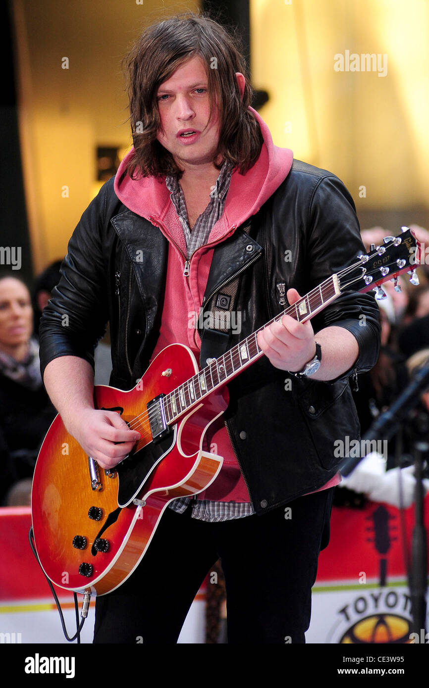 Matthew Followill Kings of Leon performing live at Rockefeller Center