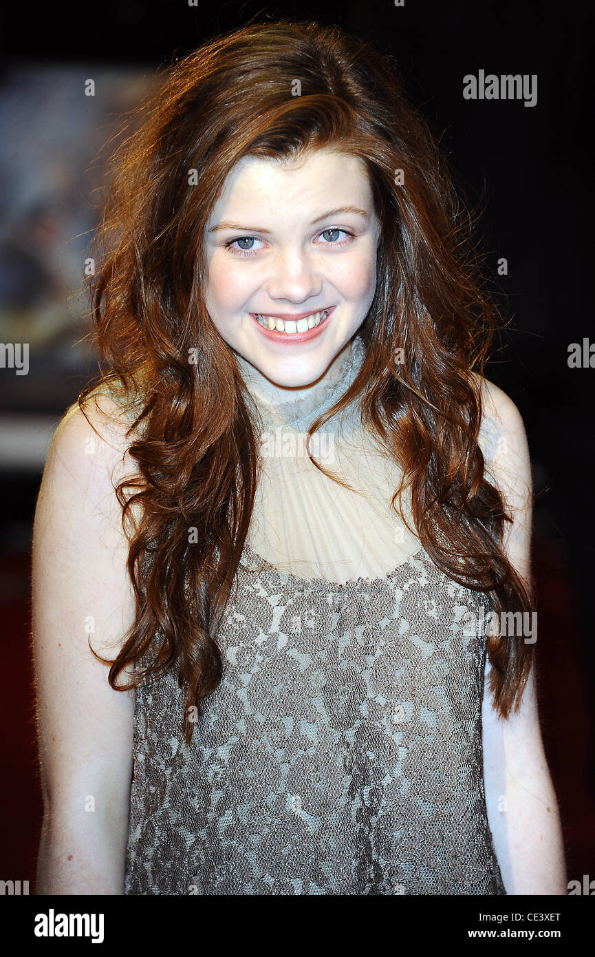 Georgie Henley The Royal Premiere of The Chronicles of Narnia: The Voyage of the Dawn Treader at the Odeon Leicester Square.  London, England - 30.11.10 Stock Photo