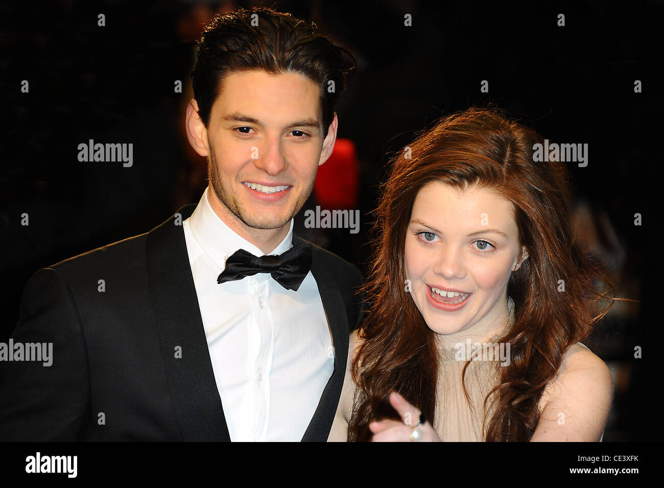 Georgie Henley and Ben Barnes The Royal Premiere of The Chronicles of Narnia: The Voyage of the Dawn Treader at the Odeon Leicester Square.  London, England - 30.11.10 Stock Photo