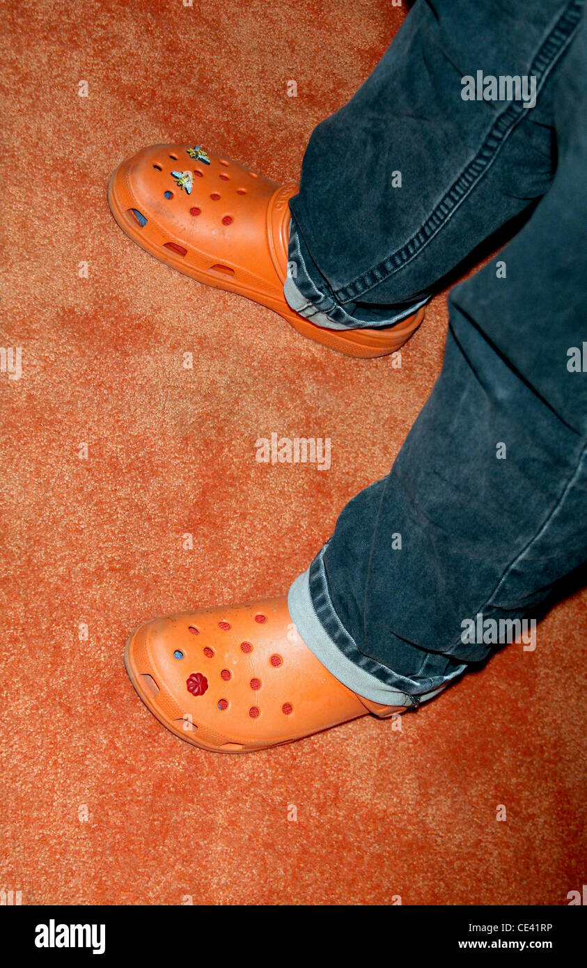 Mario Batali's orange Crocs Mario Batali and Food Bank For NYC launch 'The  Culinary Council' at the Empire State Building - Arrivals New York City,  USA - 07.12.10 Stock Photo - Alamy
