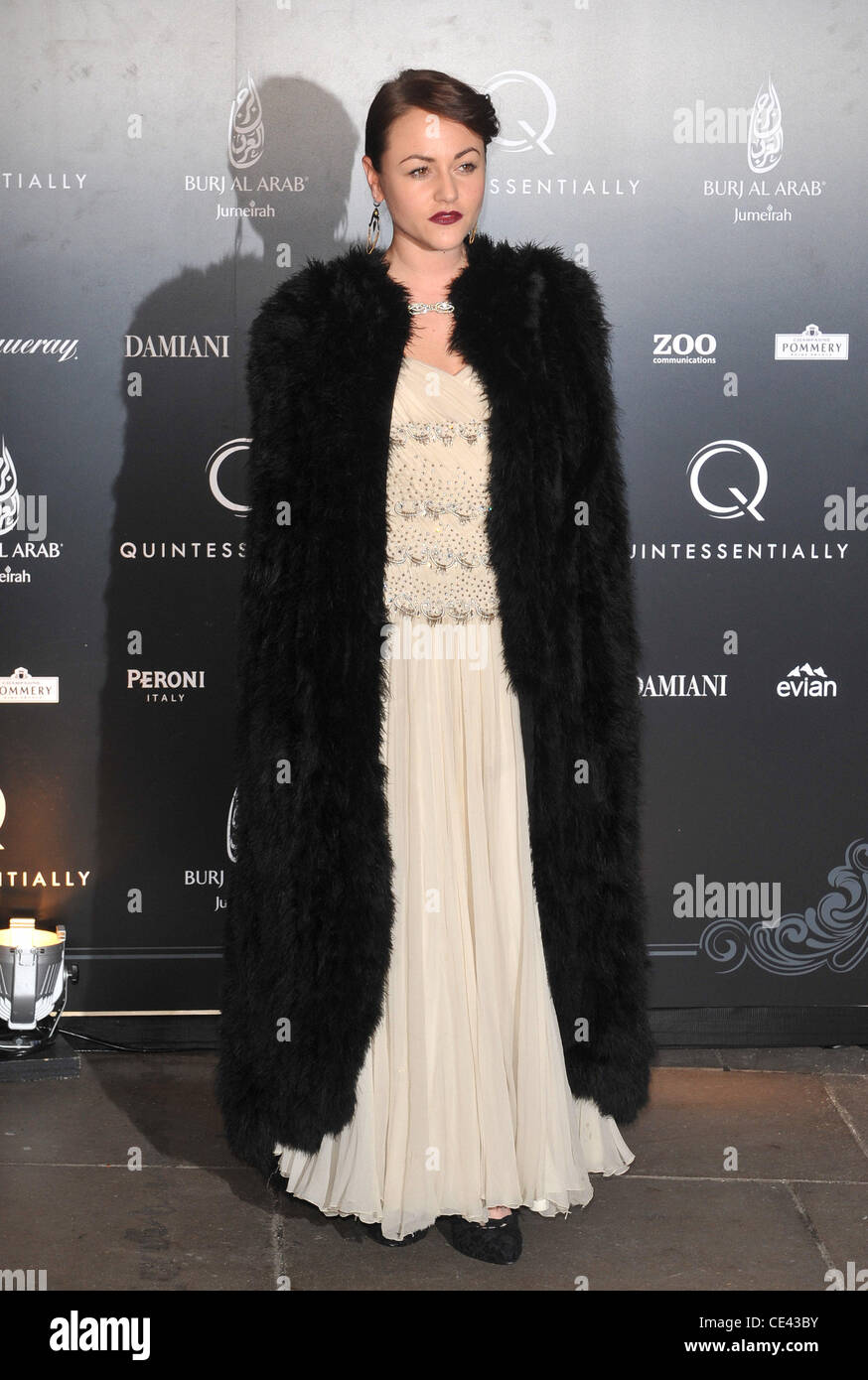 Jaime Winstone Quintessentially - anniversary party held at the Savoy Hotel - Arrivals. London, England - 13.11.10 Stock Photo