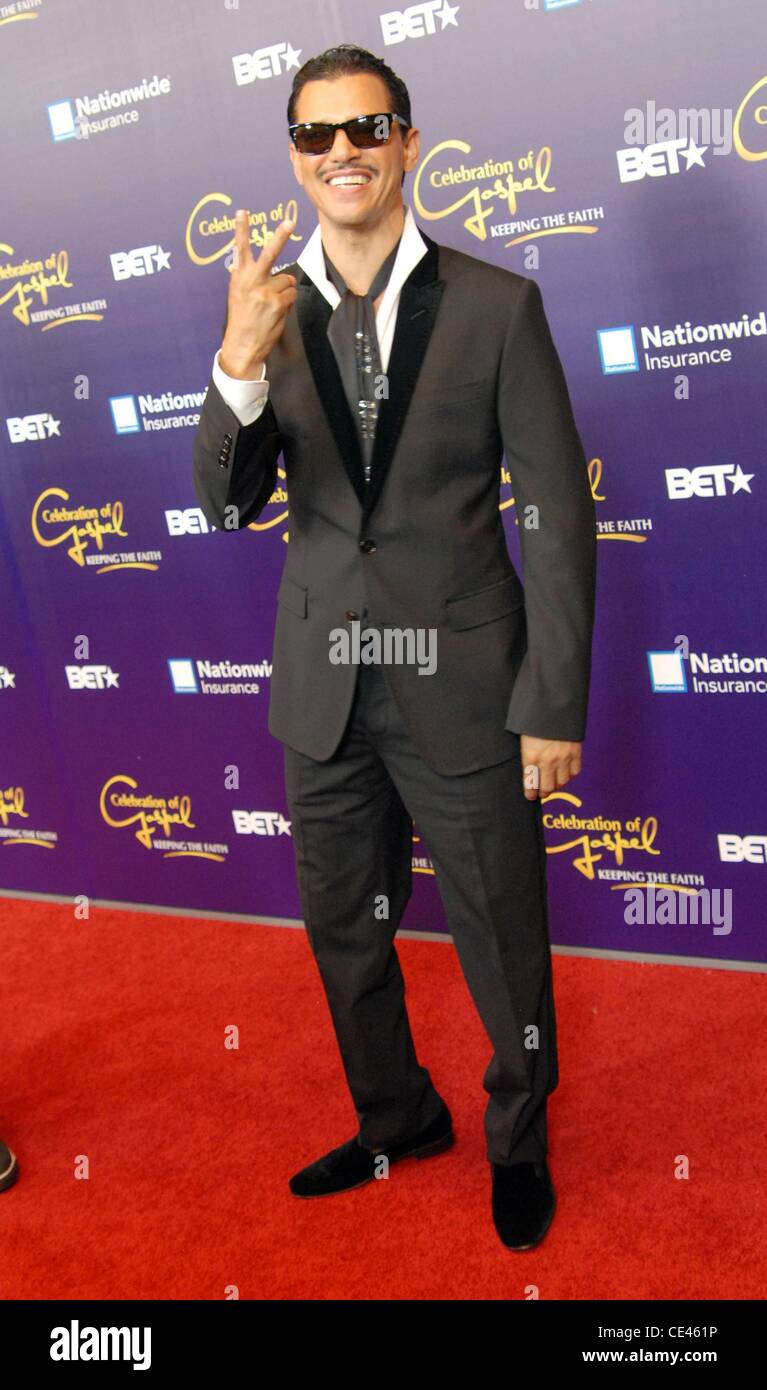 El DeBarge appears on the red carpet for the BET Celebration of Gospel Los Angeles, California - 11.12.10 Stock Photo