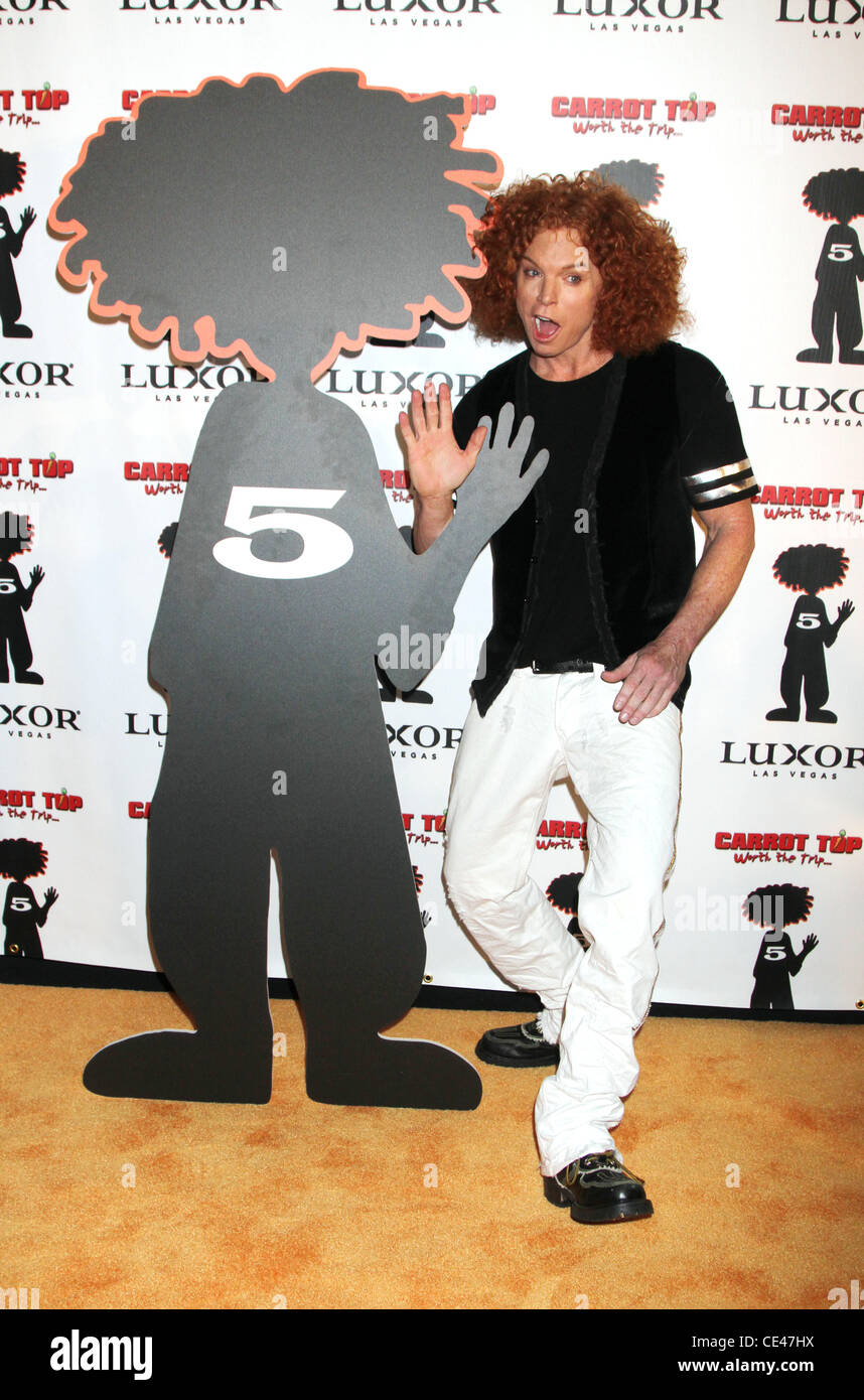 Carrot Top Carrot Top Celebrates Five Years at The Luxor Resort and
