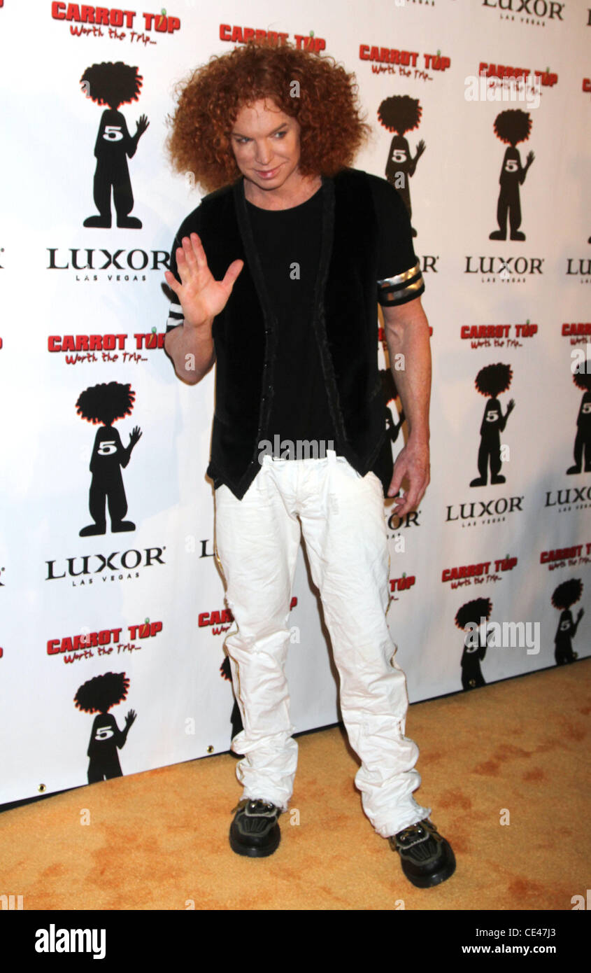 Carrot Top Carrot Top Celebrates Five Years at The Luxor Resort and
