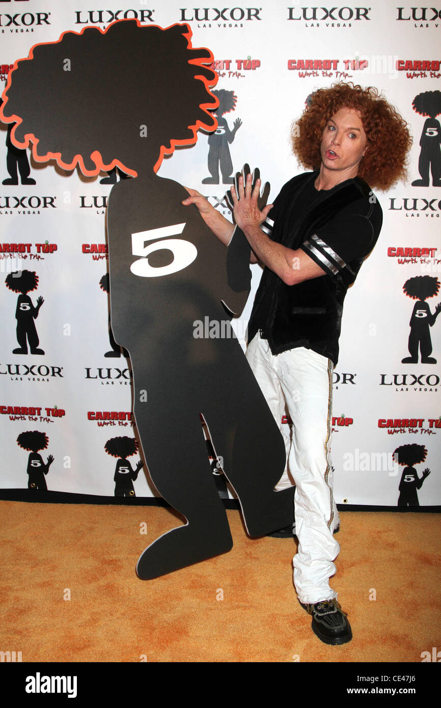 Carrot Top Carrot Top Celebrates Five Years at The Luxor Resort and