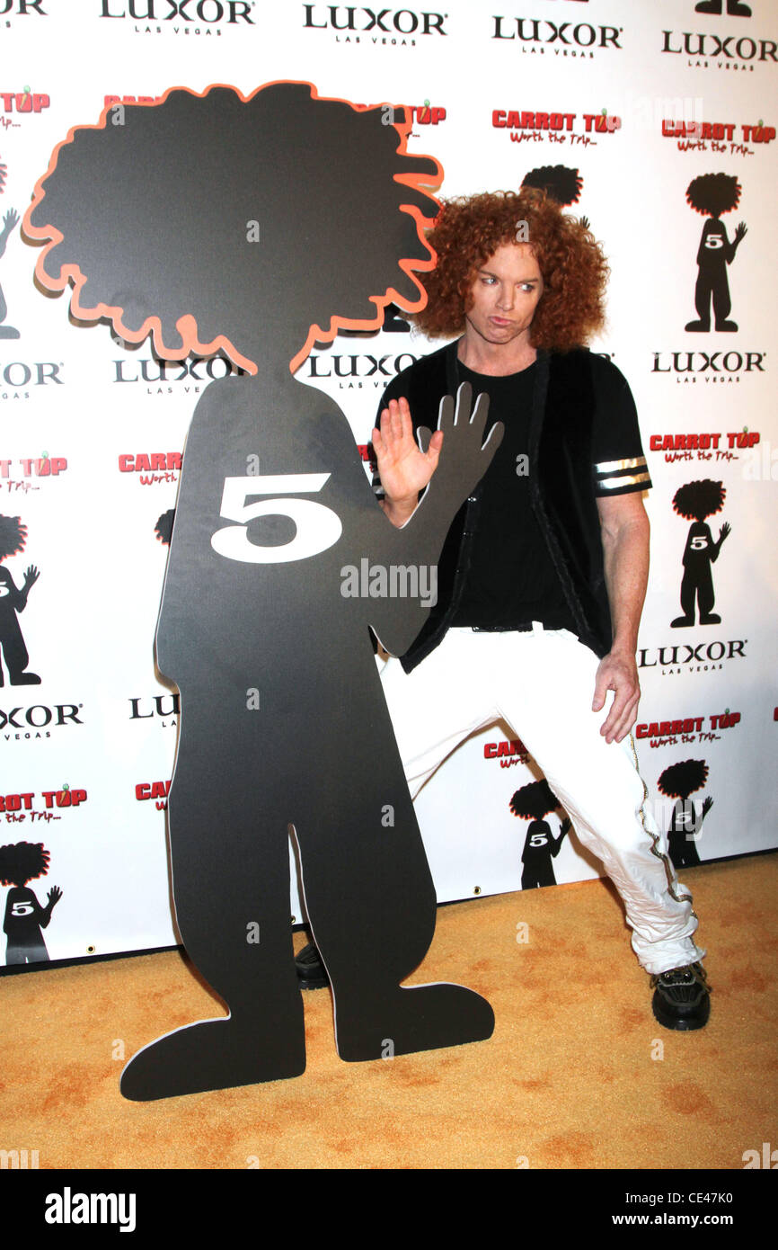 Carrot Top Carrot Top Celebrates Five Years at The Luxor Resort and