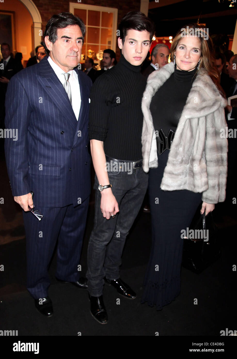 Peter Brant, Peter Brant Jr. and Stephanie Seymour Winter Antiques Show ...
