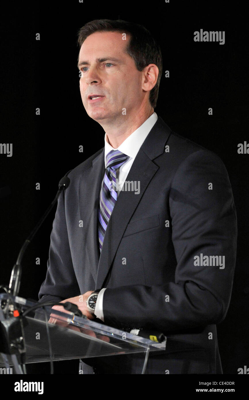 Ontario Premier Dalton McGuinty International Indian Film Academy (IIFA) Celebrations press conference held at the Fairmont Royal York to to announce IIFA Toronto which will take place from 23-25 of June 2011.  Toronto, Canada - 19.01.11 Stock Photo