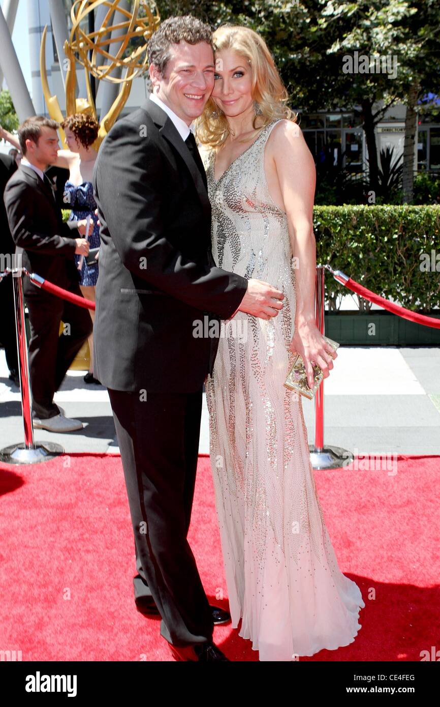 Chris Soldevilla and Elizabeth Mitchell 2010 Creative Arts Emmy Awards held at Nokia Theatre L.A