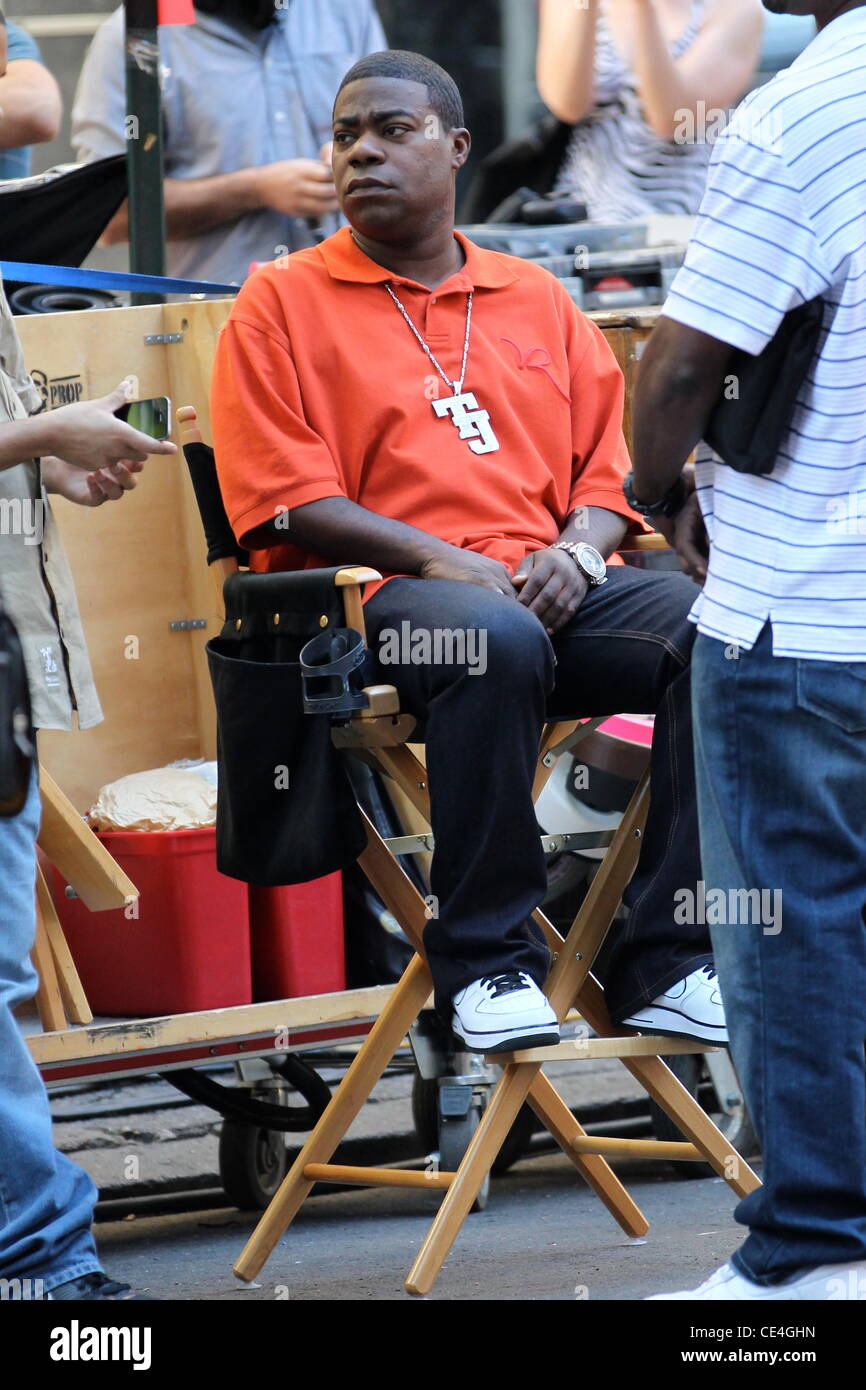 Tracy Morgan filming on location for the television show '30 Rock'. New York City, USA - 27.08.10 Stock Photo