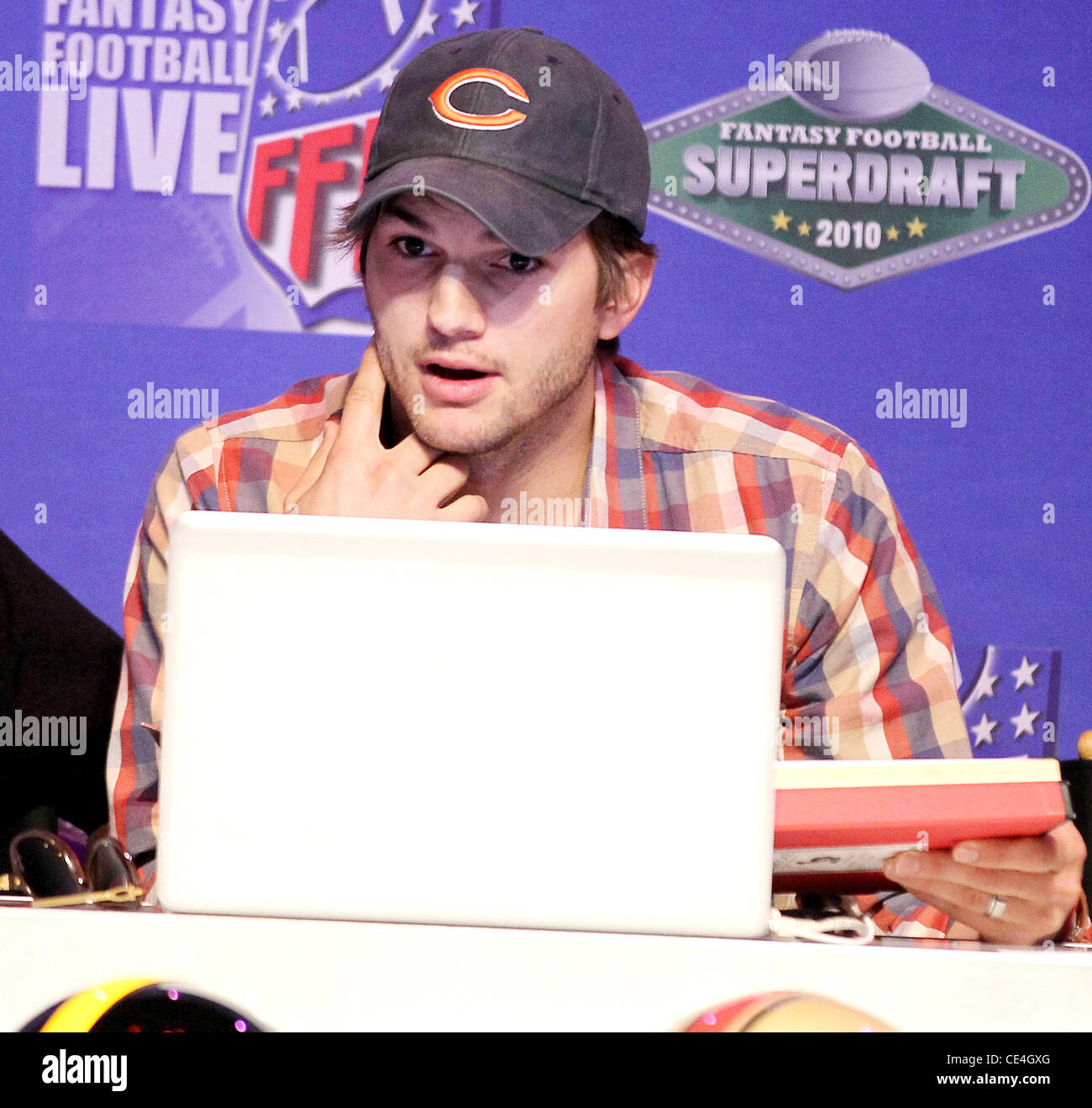 Ashton Kutcher attends Fantasy Football SUPER DRAFT at Palms Hotel