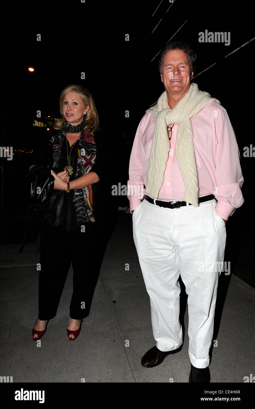 Kathy Hilton and Richard Hilton outside Boa Steakhouse. Los Angeles