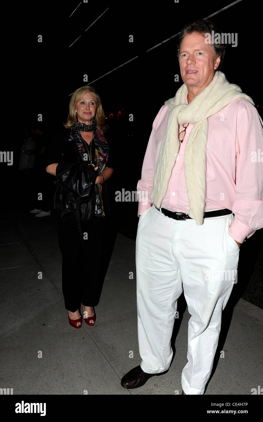 Kathy Hilton and Richard Hilton outside Boa Steakhouse. Los Angeles