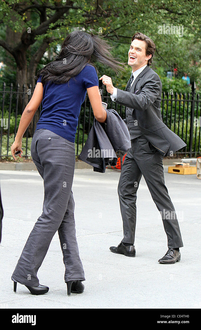 Matthew Bomer and Marsha Thomason are on location shooting the third ...