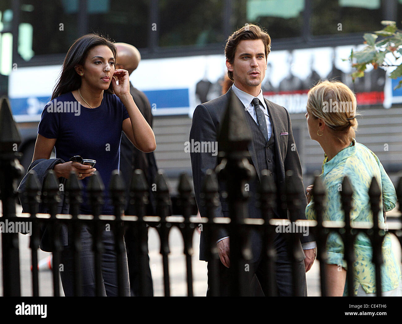 Matthew Bomer and Marsha Thomason are on location shooting the third ...