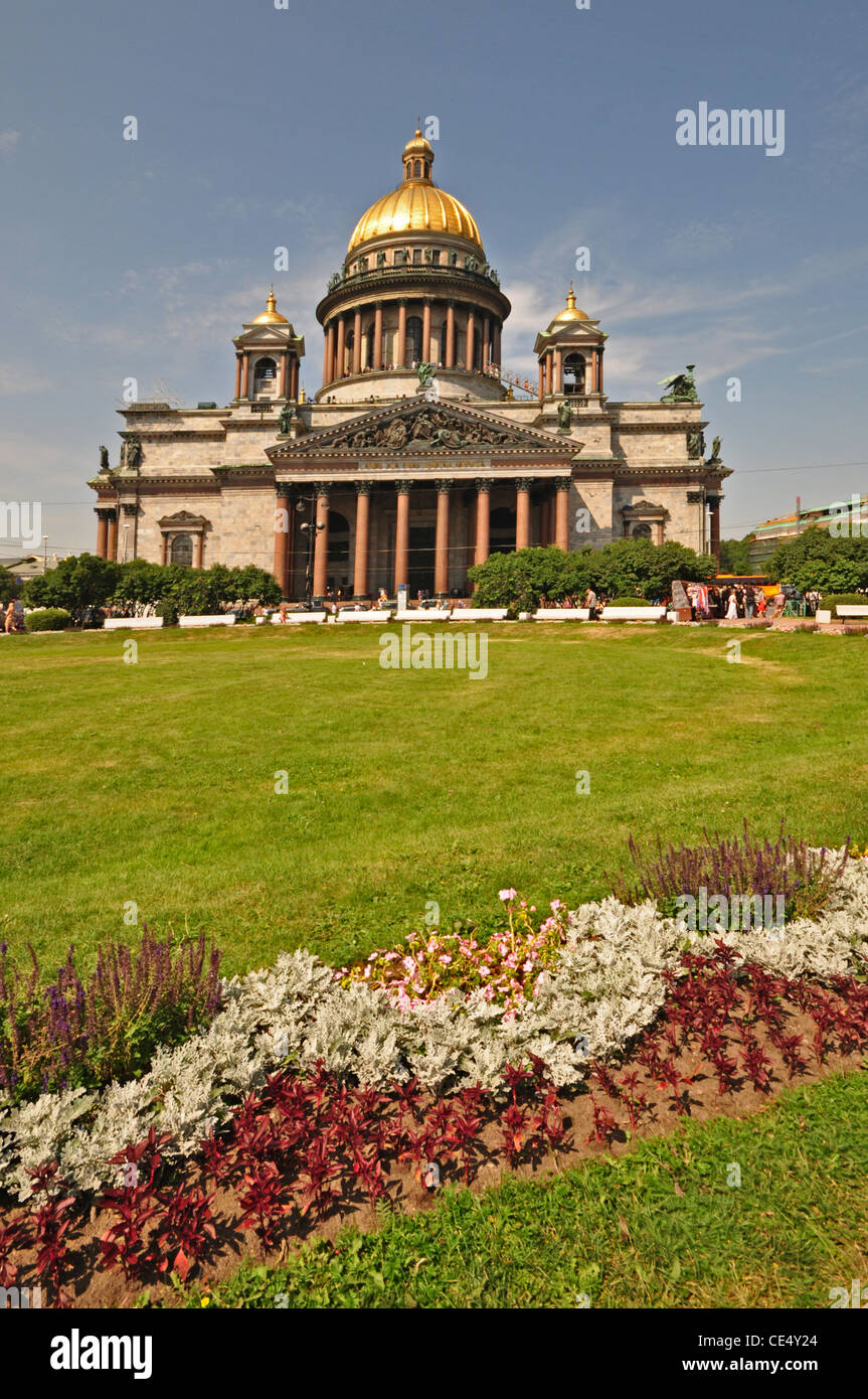 RUSSIA, St Petersburg, St Isaac’s Russian Orthodox Cathedral (1818) Stock Photo