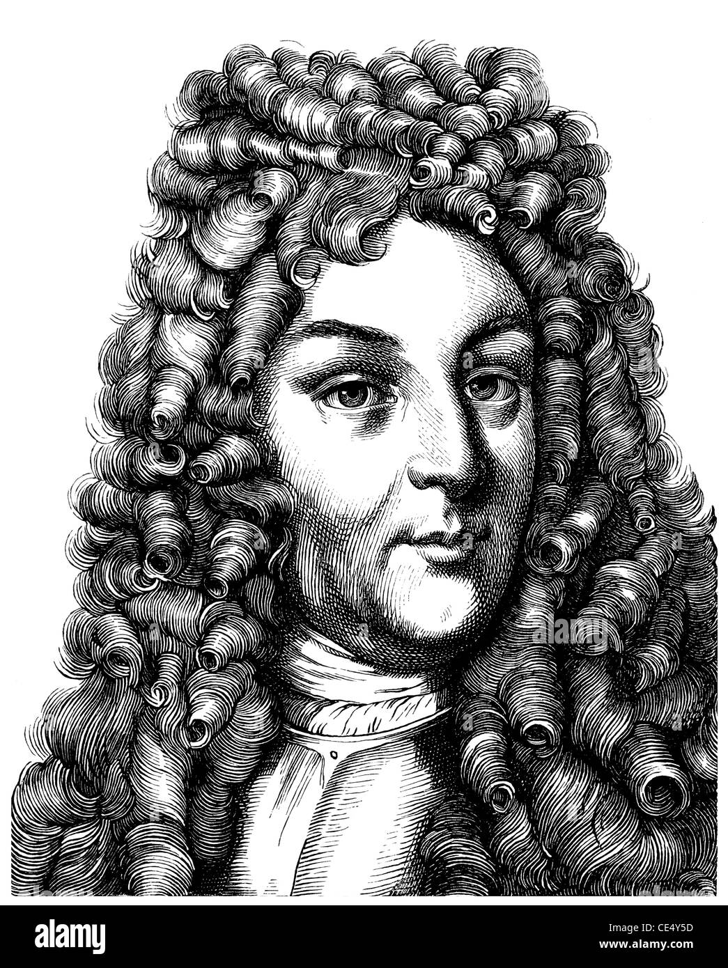 Margrave Ludwig Wilhelm von Baden-Baden or Tuerkenlouis, 1655 - 1707, regent of the marquisate of Baden-Baden Stock Photo