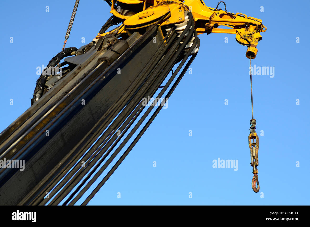 Crane hoist Stock Photo