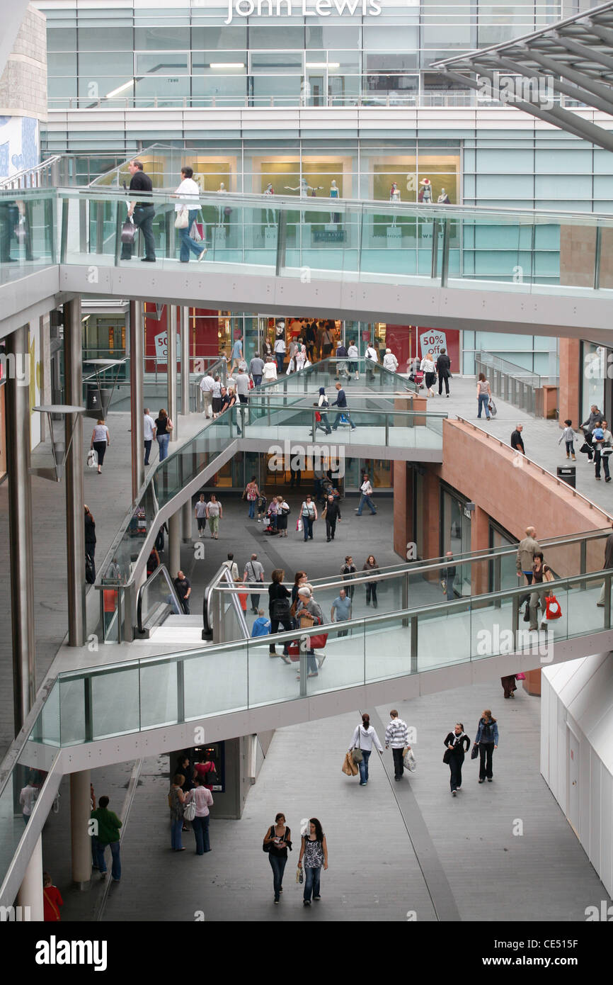 Liverpool , UK In and around the shopping heart of Liverpool including Liverpool One Stock Photo