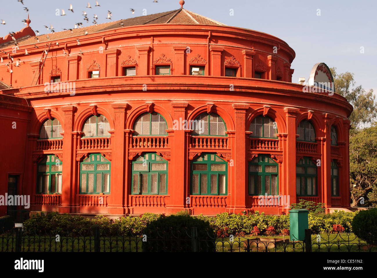 govt state library building at cubbon park,bangalore,india Stock Photo