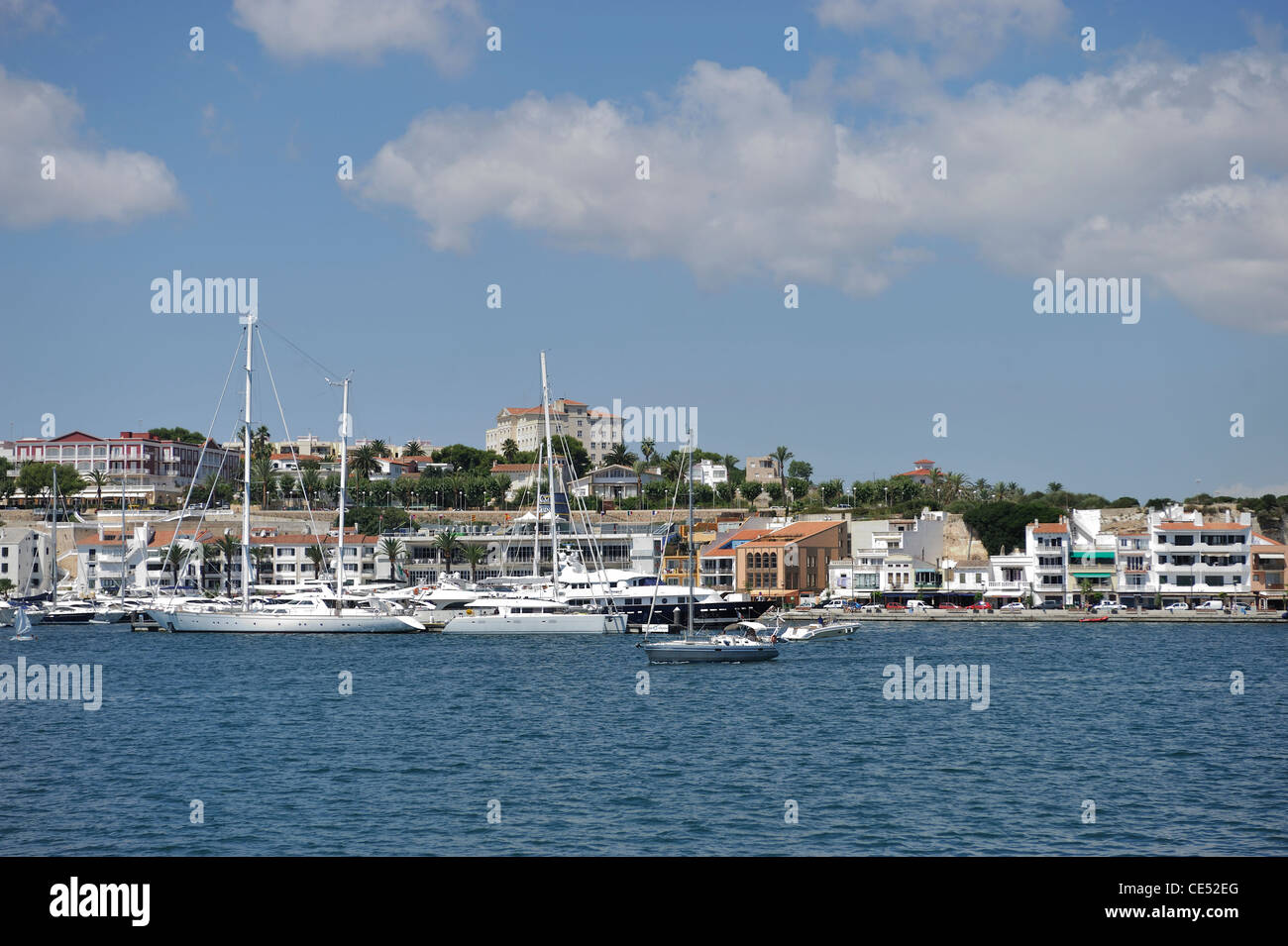 Mao Mahon Harbour Menorca Spain one of the largest natural harbours in the world Stock Photo Alamy
