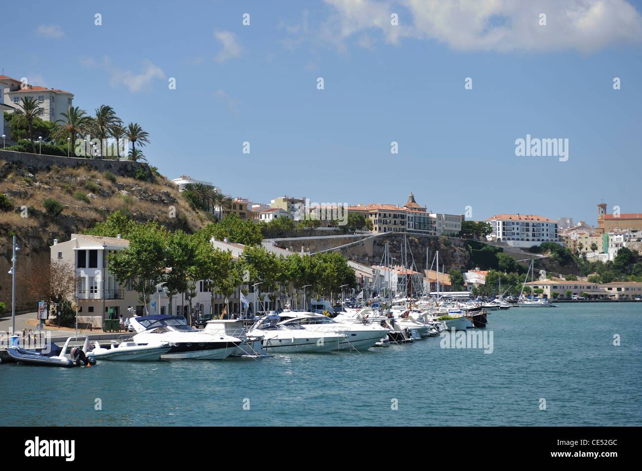 Mao Mahon Harbour Menorca Spain one of the largest natural harbours in the world Stock Photo Alamy