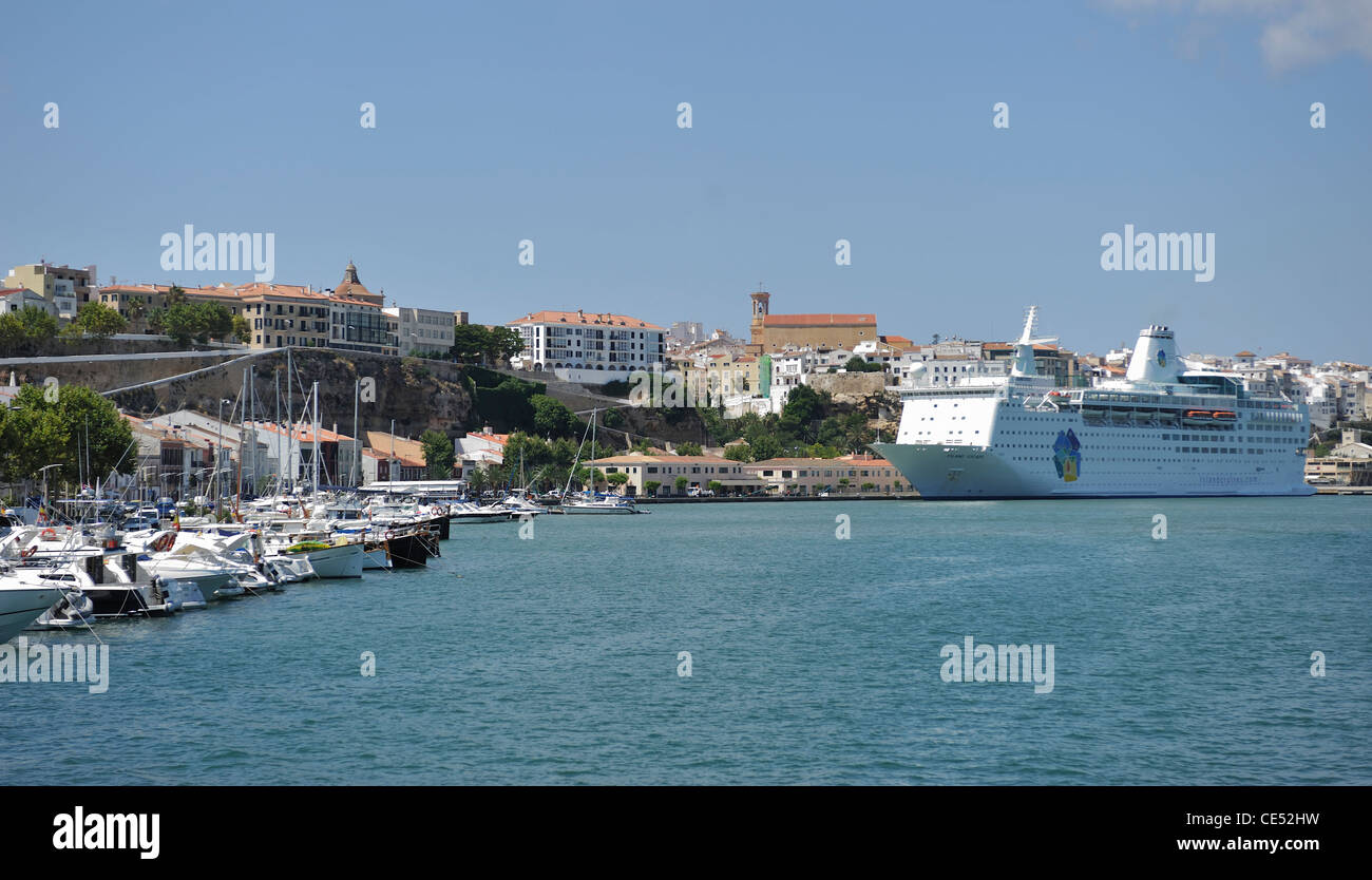 Mao Mahon Harbour Menorca Spain one of the largest natural harbours in the world Stock Photo Alamy