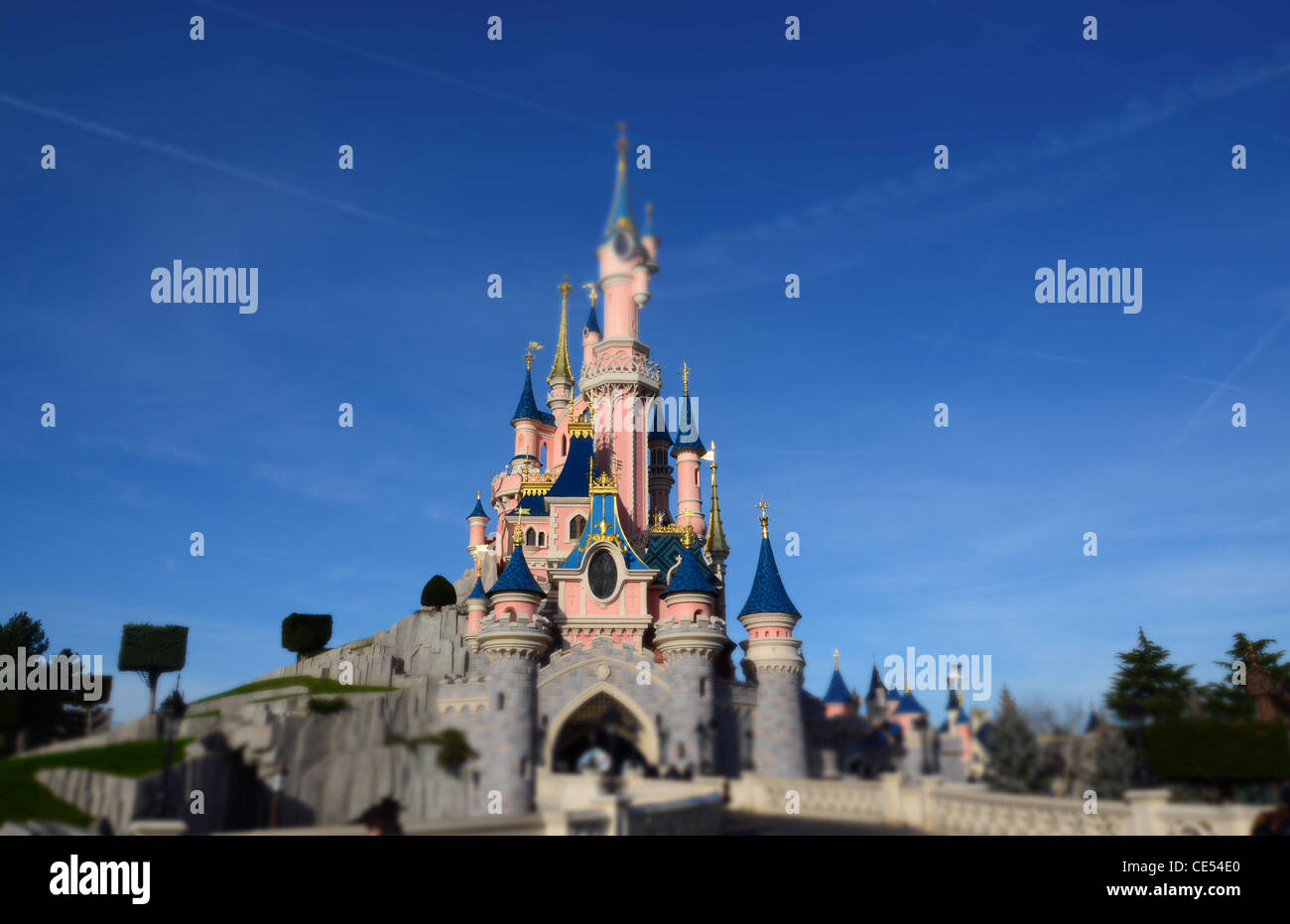 Inside Disneyland park near Paris, France. Stock Photo