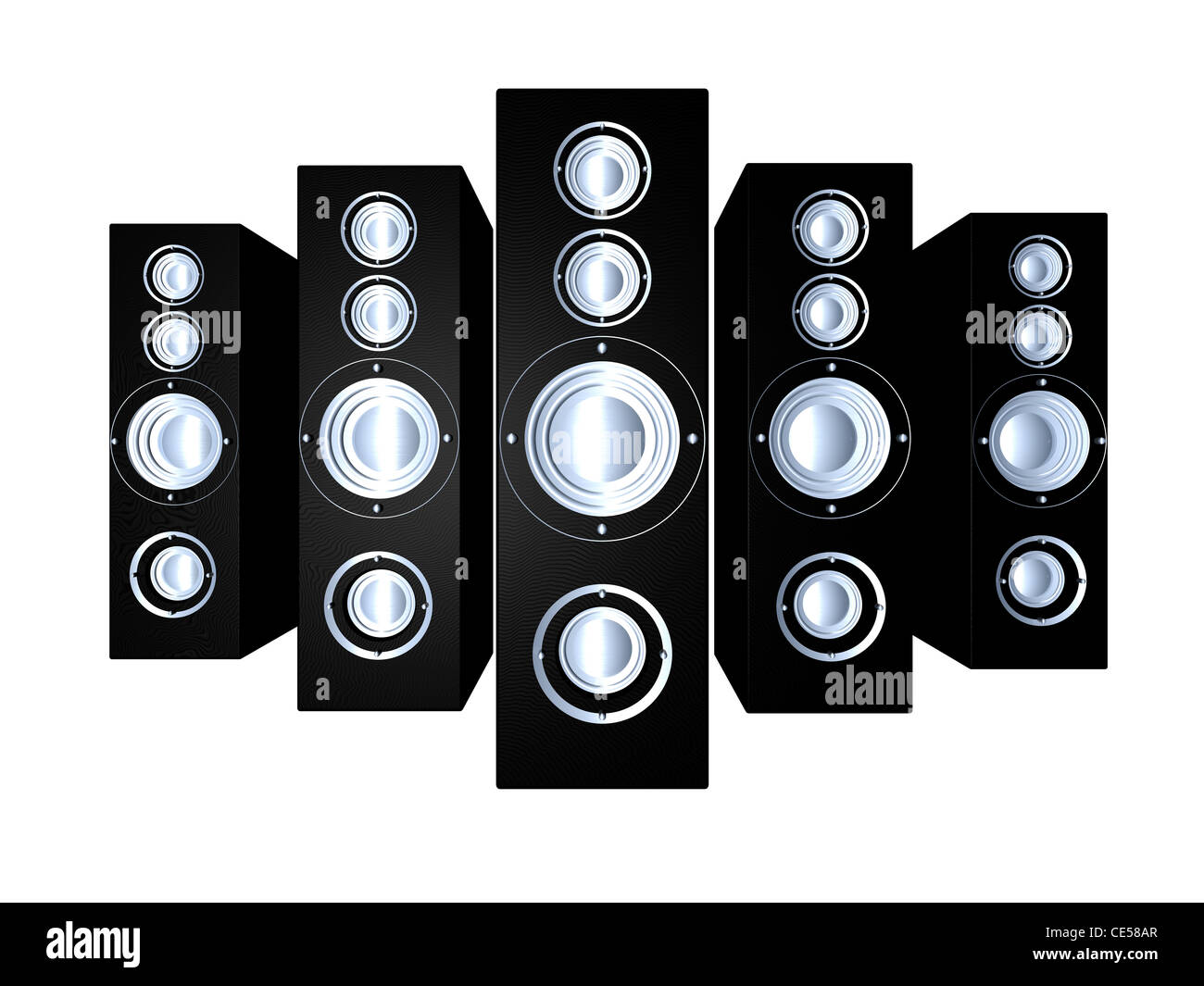 Some huge Hifi Speakers Stock Photo Alamy