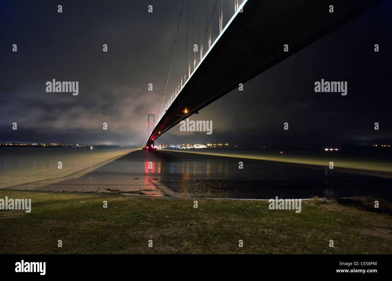 Humber Bridge, Hull, East Yorkshire, England. Stock Photo