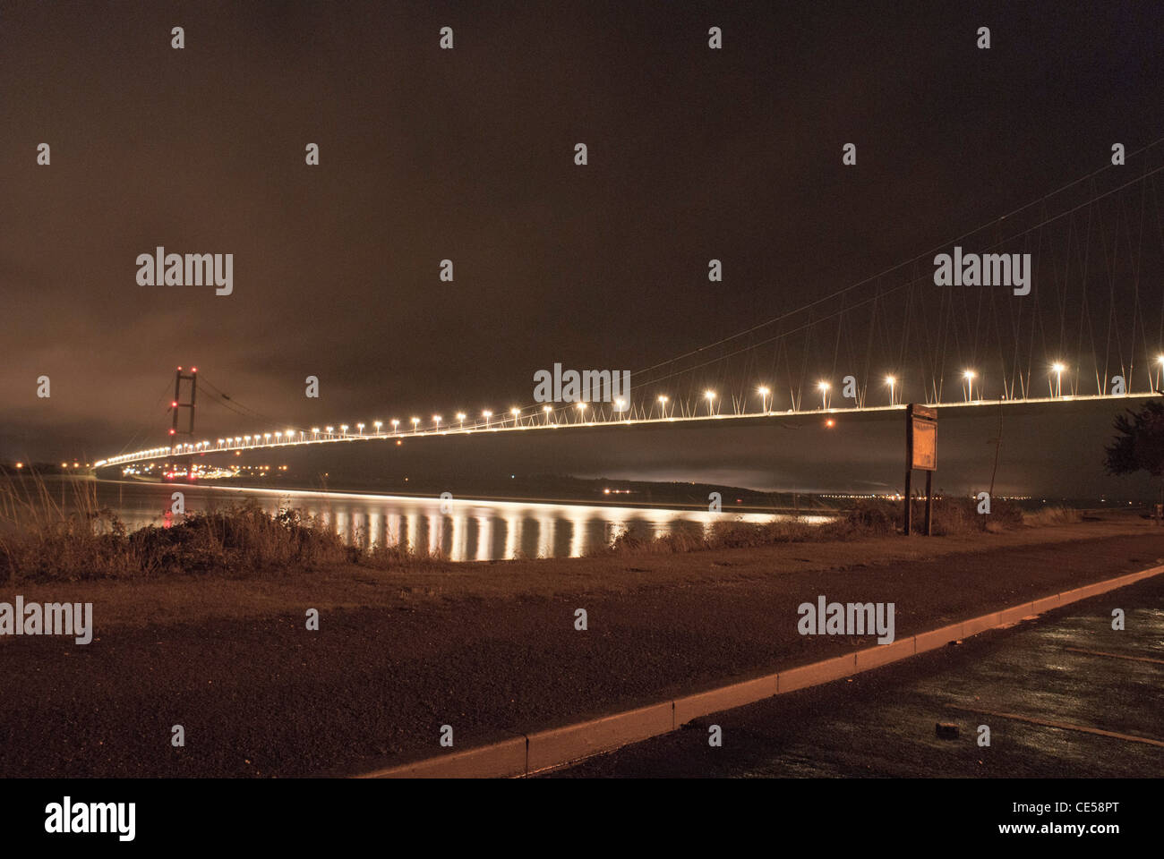 Humber Bridge, Hull, East Yorkshire, England. Stock Photo