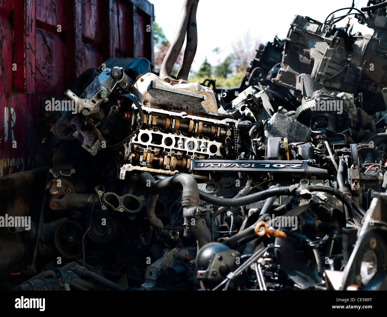 car breakers yard Stock Photo Alamy