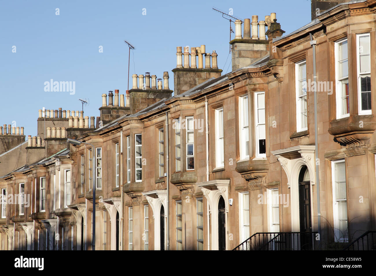 Glasgow west end houses hires stock photography and images Alamy