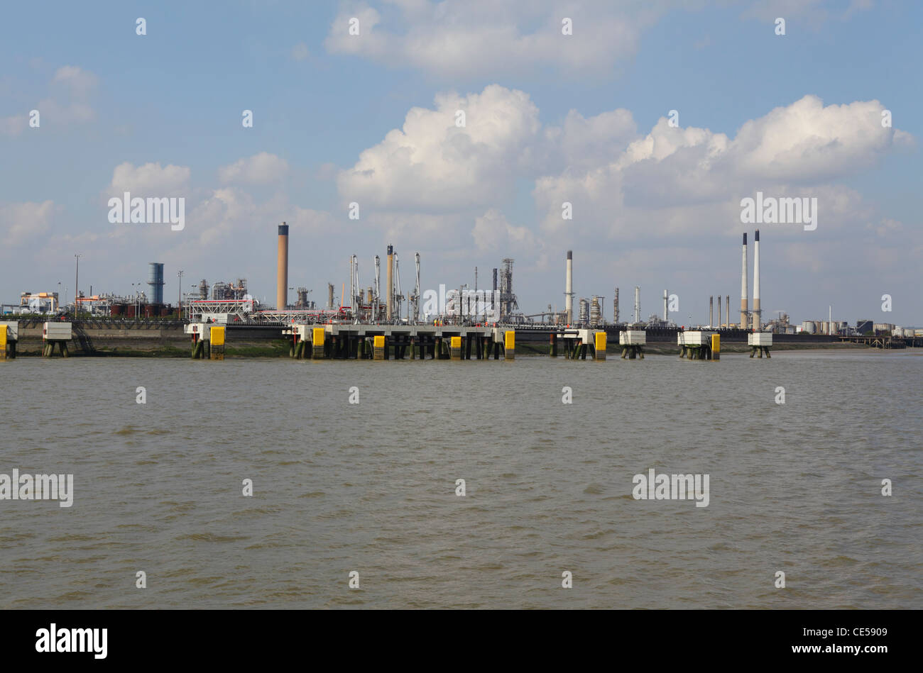Coryton Oil Refinery Thames Estuary Essex UK GB Stock Photo Alamy