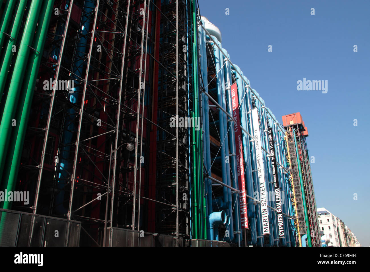 Centre Georges Pompidou, Beaubourg, Paris, France Stock Photo